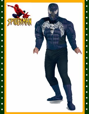 Venom Muscle Teen S3 Halloween Costume