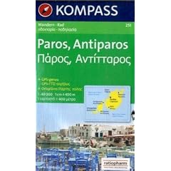 Paros - Antiparos 1 : 35 000: Wanderkarte mit Radrouten / Ortspl�ne GPS-genau