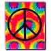 Tie Dye Tapestry ~ Peace Sign ~ Approx 40 X 45 Inches