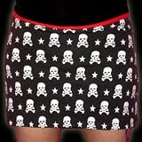 Micro Mini Skulls Skirt by Sourpuss