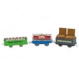 (日本未発売)TRACK MASTER きかんしゃトーマス スパゲッティ＆ミートボール デリバリー貨車 3両 (W3544)プラレールのレールでも走ります♪