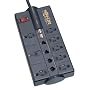 Tripp Lite TLP810NET Protect It! Surge Protector/Suppressor 8 outlets (3 Transformers) 10ft Cord 3690 Joules