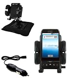 HTC Dream Auto Bean Bag Dash Holder with Car Charger - Uses Gomadic TipExchange