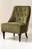 Vincent Tufted Slipper Chair, 25″x29″, ARMY