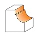 CMT 863.580.11 Cavetto Edge Mold Bit, 5/16-Inch Radius, 1/2-Inch Shank