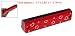 Como Heart Pattern Double Holes Wooden Mouth Organ Harmonica Red