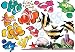 Under the Sea Tropical Fish - Reusable Easy Instant Decoration Wall Sticker Decal Peel & Stick