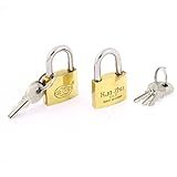 uxcell　コンピュータの施錠　金属　ブラストーン　シルバートーン　2個入り　マスターロック