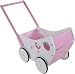 Stabiler Holz Puppenwagen Lauflernwagen gehfrei GIRLIE SCHMETTERLING