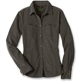 Solid-Color Long-Sleeve Corduroy Shirt