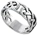 Sterling Silver Celtic Knot Ring Band (Available in Sizes 5 to 11), 3/8" Thick size 10 Sterling Silver Celtic Knot Ring Band (Available in Sizes 5 to 11), 3/8" Thick size 10