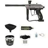 WavetoGo Spyder Kingman 2012 Xtra Paintball Marker Gun 4+1 Package - Silver Grey