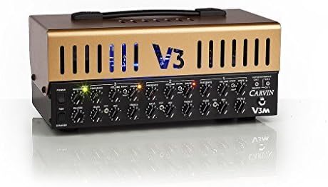 Carvin Amplifiers V3M-G 3 Channel All Tube Micro Head with Gold Cover