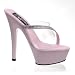 41kglEsAotL. SL75  6 Inch Cute Pink Shoes Bridal Shoes Evening Wear Platform Slide Rhinestones Baby Pink CLEARANCE