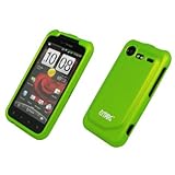 EMPIRE Neon Green Rubberized Hard Case Cover for Verizon HTC Droid Incredib ....