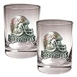 NFL Tampa Bay Buccaneers Two Piece Rocks Glass Set - Helmet Logo