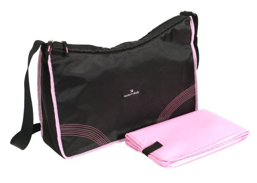 Mumz 'n' Dadz Sport Hobo Diaper Bag, Black