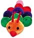 Kitchen & Housewares : Pet Supply Imports - Soft Plush Toy Caterpillar Squeaker Dog Toy 14"