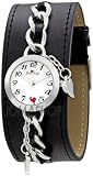 FMD White Dial Black Faux Leather Cuff Strap Ladies Watch ZRT6011