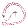 Heart Shape Pink Beads Baby Crucifixes Rsy My First Rosary, Girl