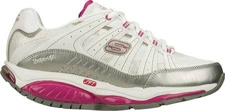 Skechers Women's Shape Ups Kinetix Response Fashion Sneaker,White/Silver/Pink,9 M US Skechers Women's Shape Ups Kinetix Response Fashion Sneaker,White/Silver/Pink,9 M US