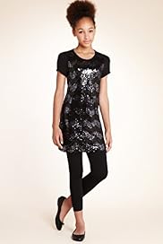 Girls Limited Zig Zag Sequin Dress