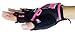 Women Gym Gloves Protect Your Hands & Improve Your Grip - Pink & Black Weightlifting Gloves - Easy to Pull On & Off - Adjustable Fit (Pink, Large)