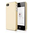 elago S4 Slim Fit 2 Case for iPhone 4/4S - Semigloss Vanilla + HD Professional Extreme Clear film