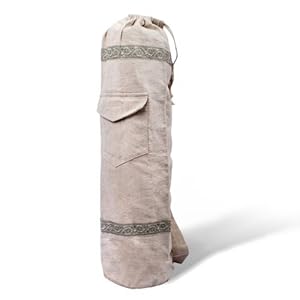 GOGO™ Indian Pattern Hemp Roomy Yoga Mat Bag / Big Yoga Mat Bag / Yoga Bag, Yoga Accessories