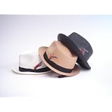 ニューヨークハット(NEW YORK HAT) SEWN BRAID FEDORA 2319 中折れストローハット羽根付き
