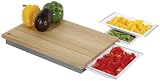 Urban Kitchen Cutting Board with 2 Prep Trays by Boston Warehouse