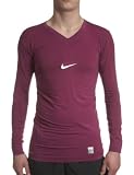 Nike Mens PRO Dri-FIT Long Sleeve V-Neck Top
