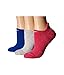 Nike Womens Dri-Fit Cushion No Show 3-Pair Pack Vivid Pink/White/Cool Grey/Vivid Pink/Game Royal/White SM (Women's Shoe 4-6)