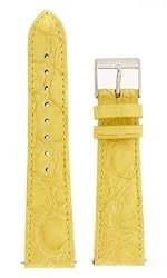 Watch band Genuine Crocodile Strap 20mm Yellow