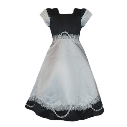 Girls Black and White Formal Dress (Girls Size 4)