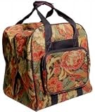 Hemline Burgandy Floral Serger Tote Bag