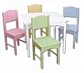 KidKraft Nantucket Table & 4 Pastel Chairs