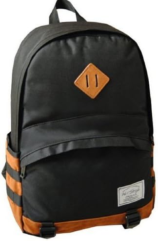 Jess Fashion Colorful Zipper Unisex Oxford Shoulder Bag School bag Handbag Backpack - 0012 (BLACK)