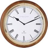 Radio Controlled Solid Walnut Analogue Wall Clock