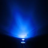 KING DO WAY 発光ダイオード　超高輝度　グリーンライト　LED　丸い頭　砲弾型　弾丸型　頭部直径5mm　100個　セット ブルー