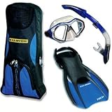 U.S.Divers Pro Snorkeling Set with Free DVD, M ( Size 6 - 9 )