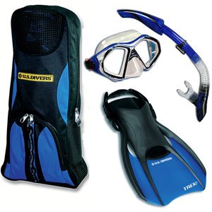 U.S.Divers Pro Snorkeling Set with Free DVD, M ( 6 - 9 )