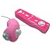 DB Wii Premium Silicone Sleeve for Remote and Nunchuk - 2 tone - Light Pink/Pink