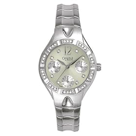 Caravelle by Bulova Ladies 43N04 Crystal Accented Champagne Dial Watch
