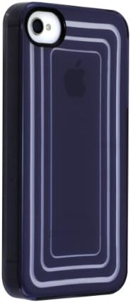 Uncommon LLC C0070-DP Maritime Navy Track Clear Deflector Hard Case for iPhone 4/4S - Retail Packaging - Blue