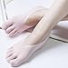 Dikoaina Women's Five-Toe Low-Cut Silk Stockings Ankle No Show Socks,OS