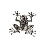 STERLING SILVER BROOCH 29X32mm - Marcasite