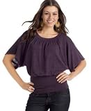 BCX Banded-Bottom Short Kimono-Sleeve Top