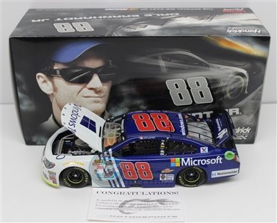 Dale Earnhardt Jr Autographed 2015 Microsoft 1:24 Nascar Diecast Limited 1 of 360