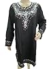 Bohemian Kurta Embroidered Black Tunic Kurti for Womens